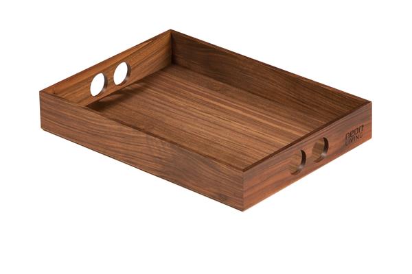 Tray small walnut